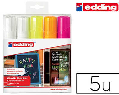 marqueur-edding-craie-liquide-e4090-fen-tre-ardoise-verre-pointe-biseautae-traca-4-15mm-assortis-fluor-pochette-5-unitas