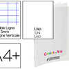 CAHIER VIE AGRAFA CONQUARANT C LASSIQUE COUVERTURE POLYPROPYLENE A4+ 24X32CM 96 PAGES 48 LIGNAES 10MM/48 UNIES 90G