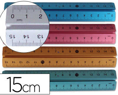 regle-liderpapel-15cm-gamme-al-uminium-coloris-assortis