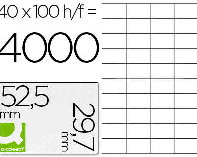 atiquette-adhasive-q-connect-5-2-5x29-7mm-coins-droits-imprimante-jet-encre-laser-copieur-bo-te-100-feuilles-4000-unitas