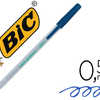 STYLO-BILLE BIC ACOLUTIONS ROU ND ACRITURE MOYENNE 0.5MM ENCRE CLASSIQUE RECYCLAE ACONOMIQUE CORPS FIN LAGER COLORIS BLE