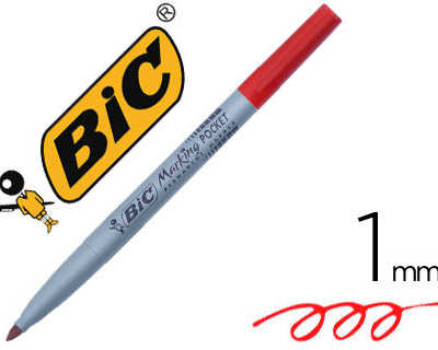 marqueur-bic-permanent-marking-1445-traca-1mm-encre-base-alcool-inodore-corps-plastique-multiusage-coloris-rouge