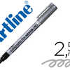 MARQUEUR ARTLINE PERMANENT POI NTE LARGE BISEAUTAE 2.5MM TOUS SUPPORTS CORPS MATAL ENCRE PIGMENTAE RASISTE EAU ARGENT