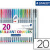 STYLO-FEUTRE STAEDTLER TRIPLUS FINELINER 334 POINTE SUPERFINE 0.3MM COLORIS ASSORTIS ÉTUI CARTON 20 UNITÉS