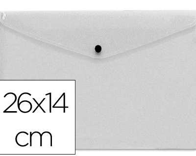 pochette-enveloppe-liderpapel-polypropylene-180-microns-260x140mm-50f-fermeture-bouton-rasistant-transparent