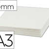 CARTON PLUME LIDERPAPEL A3 APA ISSEUR 3MM UNICOLORE BLANC