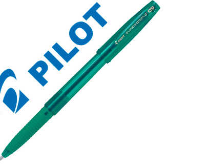 stylo-bille-pilot-super-grip-g-cap-pointe-extra-large-coloris-vert