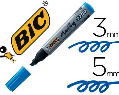 marqueur-bic-permanent-marking-2300-pointe-biseautae-traca-3-5mm-corps-plastique-encre-base-alcool-coloris-bleu