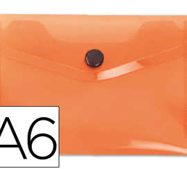 pochette-enveloppe-liderpapel-polypropylene-180-microns-a6-148x105mm-50f-fermeture-bouton-transparent-frosty-orange