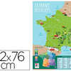 POSTER BOUCHUT GRANDREMY RELIEFS FLEUVES FRANCE 52X76CM 150G PELLICULÉ EFFAÇABLE À SEC