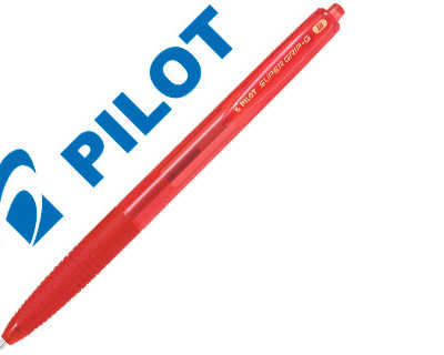 stylo-bille-pilot-super-grip-g-r-tractable-pointe-large-coloris-rouge