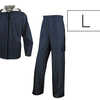 ENSEMBLE PLUIE VESTE PANTALON POLYESTER ENDUIT SEMI-POLYURATHANE COLORIS BLEU MARINE TAILLE L