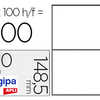 ATIQUETTE ADHASIVE APLI AGIPA IMPRIMANTE LASER COPIEUR 210X148.5MM BOÎTE 200 UNITAS