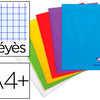 CAHIER PIQUA CLAIREFONTAINE MI MESYS COUVERTURE POLYPROPYLENE A4+ 24X32CM 48 PAGES 90G RAGLURE SAYES COLORIS ASSORTIS