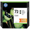 HP 72 130ml Black Ink Crtg 2-Pack(U)