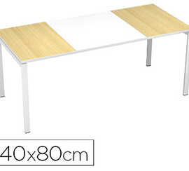 bureau-paperflow-easydesk-140x-80cm-pieds-acier-laqua-blanc-plateau-blanc-h-tre