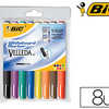 MARQUEUR BIC VELLEDA 1741 EFFA CABLE POINTE OGIVE TRACA 2MM ENCRE CATONE FORMAT STYLO GRANDE LONGAVITA POCHETTE 8 UNITAS