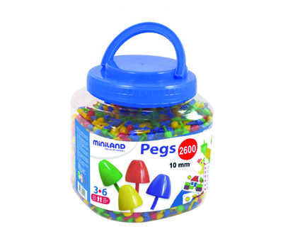 jeu-miniland-pegs-pot-de-2600-pi-ces-de-10-mm