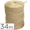 FICELLE SISAL ACOLOGIQUE LIDER PAPEL 2/3 FILS IDAAL COLIS TRAVAUX MANUELS DACORATION ROULEAU 2KG LONGUEUR 334M ACRU