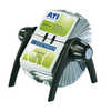 FICHIER DURABLE VISIFIX PLASTI QUE CARTES VISITE ROTATIF 54X104MM RECTO-VERSO INTERCALAIRES ONGLETS 200 POCHETTES