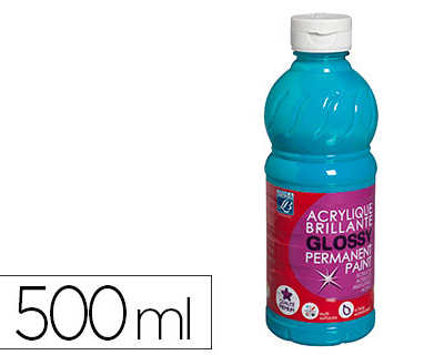 peinture-acrylique-lefranc-bou-rgeois-glossy-fluide-brillante-indalabile-multi-supports-turquoise-flacon-500ml