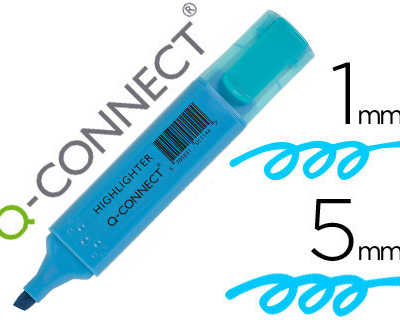 surligneur-q-connect-traca-2-5-mm-pointe-biseautae-couleurs-aclatantes-bleu