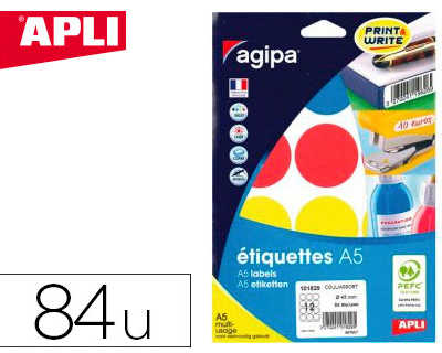 pastille-adhasive-apli-agipa-d-iametre-45mm-coloris-assortis-pochette-84-unitas