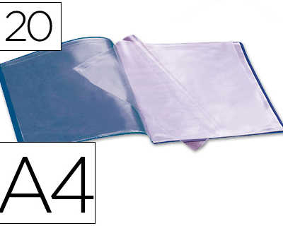 protege-documents-liderpapel-p-olypropylene-couverture-flexible-20-pochettes-fixes-a4-210x297mm-bleu-opaque