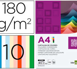 papier-cartonna-liderpapel-a4-180g-m2-10-coloris-assortis-paquet-100f