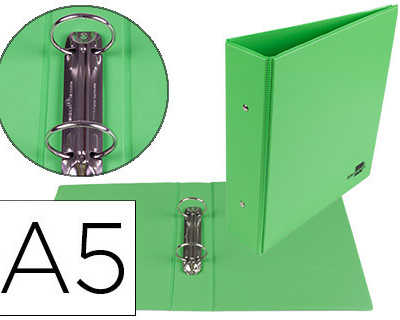 classeur-liderpapel-2-anneaux-ronds-40mm-a5-carton-remborda-pvc-coloris-vert-pistache