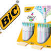 STYLO-BILLE 4 COULEURS BIC FUN POT 40 UNITÉS