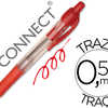 STYLO-BILLE Q-CONNECT RATRACTA BLE ACRITURE MOYENNE 0.7MM ENCRE CLASSIQUE CLIP GRIP PRAHENSION COULEUR ENCRE ROUGE