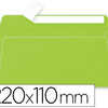 ENVELOPPE CLAIREFONTAINE POLLE N DL 110X220MM 120G COLORIS VERT MENTHE PAQUET 20 UNITAS