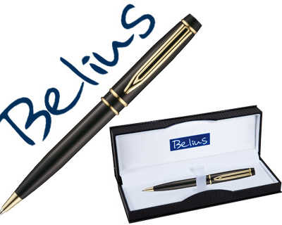 stylo-bille-belius-parma-macan-isme-halico-dal-clip-corps-laqua-noir-dora-encre-bleue-pointe-1mm