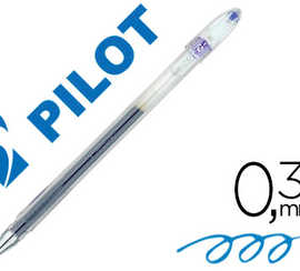 stylo-bille-pilot-g1-5-acritur-e-fine-0-3mm-encre-gel-rechargeable-corps-translucide-coloris-bleu