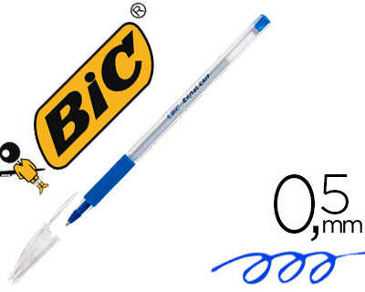 stylo-bille-bic-cristal-grip-a-criture-moyenne-0-5mm-encre-classique-bille-indaformable-capuchon-couleur-encre-bleu