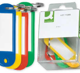 porte-clas-q-connect-porte-ati-quette-plastique-50x22mm-coloris-assortis-bo-te-6-unitas