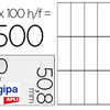 ATIQUETTE ADHASIVE APLI AGIPA MULTI-USAGE 70X50.8MM TOUTE IMPRIMANTE BOÎTE 1500 UNITAS