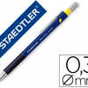 PORTE-MINE STAEDTLER MARS MICR O 0.3MM EMBOUT ET AGRAFE MATALLIQUES GRIP CAOUTCHOUC AMORTISSEUR MINE