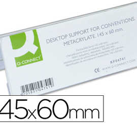 chevalet-q-connect-porte-noms-mathacrylate-idaal-systeme-identification-145x60mm