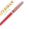 STYLO-BILLE WATERMAN HAMISPHER E CORAL PINK CT POINTE FINE ENCRE BLEUE