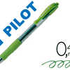 STYLO-BILLE PILOT G2 7 FUN ECRITURE MOYENNE 0.4MM ENCRE GEL RATRACTABLE CORPS TRANSLUCIDE GRIP CAOUTCHOUC CITRON VERT