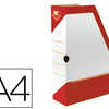 PORTE-REVUES FAST CARTON BLANC PAN COUPA 335X250X80MM IMPRESSION COULEUR VERNIE 2 TROUS DE PRAHENSION LIVRA APLAT ROUG