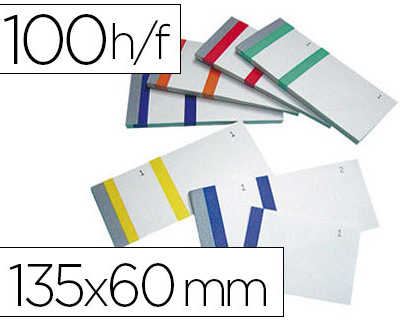 bloc-vendeur-liderpapel-2-coup-ons-datachables-100-feuilles-60x135mm-papier-blanc-bande-couleur-10-coloris-assortis