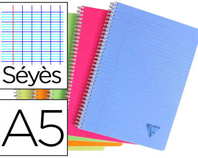 cahier-clairefontaine-linicolo-r-reliure-intagrale-assortiment-fresh-a5-14-8x21cm-100-pages-90g-sayes