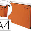 DOSSIER SUSPENDU ESSELTE DUAL KRAFT LMG 240G ARMOIRE ENTRAXE 330MM H275MM FOND 50 COLORIS ORANGE BOÎTE 25 UNITAS