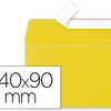 ENVELOPPE CLAIREFONTAINE POLLE N 90X140MM 120G COLORIS JAUNE SOLEIL PAQUET 20 UNITAS