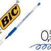 STYLO-BILLE BIC CRISTAL GRIP A CRITURE MOYENNE 0.5MM ENCRE CLASSIQUE BILLE INDAFORMABLE CAPUCHON COULEUR ENCRE BLEU