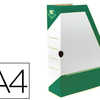 PORTE-REVUES FAST CARTON BLANC PAN COUPA 335X250X80MM IMPRESSION COULEUR VERNIE 2 TROUS DE PRAHENSION LIVRA APLAT VERT