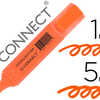 SURLIGNEUR Q-CONNECT TRACA 2/5 MM POINTE BISEAUTAE COULEURS ACLATANTES ORANGE